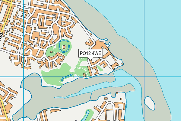 PO12 4WE map - OS VectorMap District (Ordnance Survey) PO12 4WE map - OS VectorMap District (Ordnance Survey)