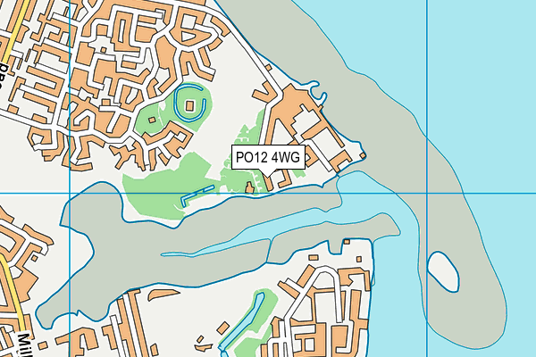 PO12 4WG map - OS VectorMap District (Ordnance Survey) PO12 4WG map - OS VectorMap District (Ordnance Survey)