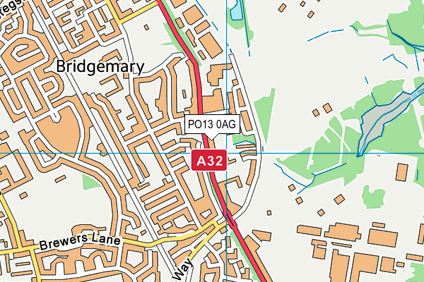 PO13 0AG map - OS VectorMap District (Ordnance Survey) PO13 0AG map - OS VectorMap District (Ordnance Survey)