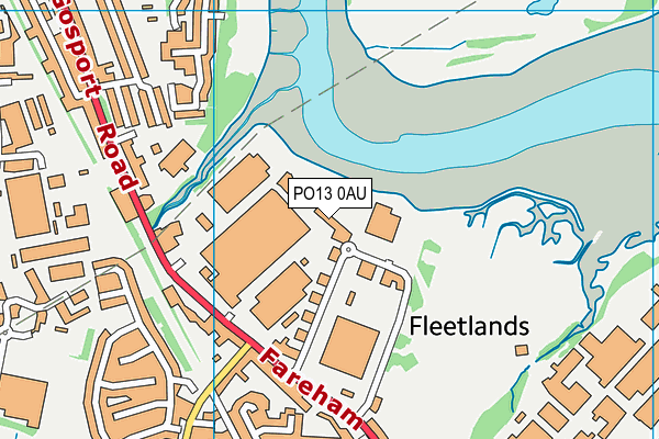 PO13 0AU map - OS VectorMap District (Ordnance Survey) PO13 0AU map - OS VectorMap District (Ordnance Survey)