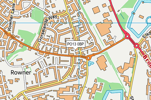 PO13 0BP map - OS VectorMap District (Ordnance Survey) PO13 0BP map - OS VectorMap District (Ordnance Survey)