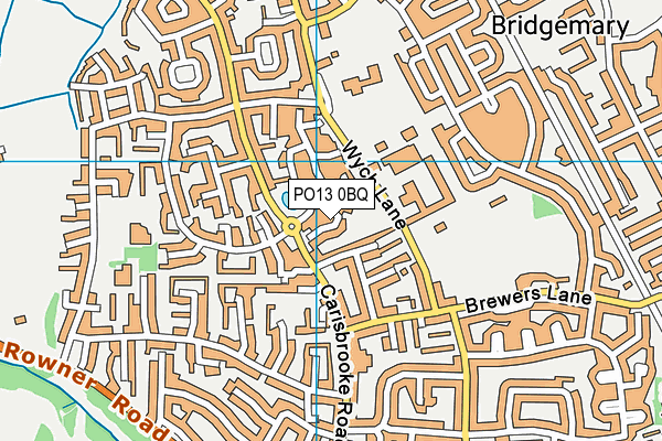 PO13 0BQ map - OS VectorMap District (Ordnance Survey) PO13 0BQ map - OS VectorMap District (Ordnance Survey)