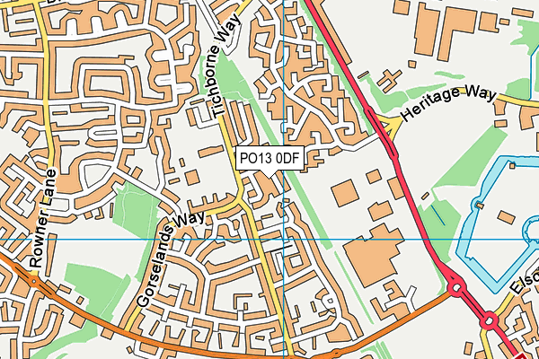 PO13 0DF map - OS VectorMap District (Ordnance Survey) PO13 0DF map - OS VectorMap District (Ordnance Survey)