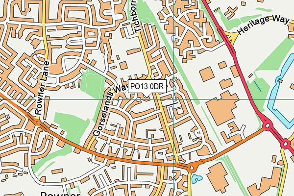 PO13 0DR map - OS VectorMap District (Ordnance Survey) PO13 0DR map - OS VectorMap District (Ordnance Survey)