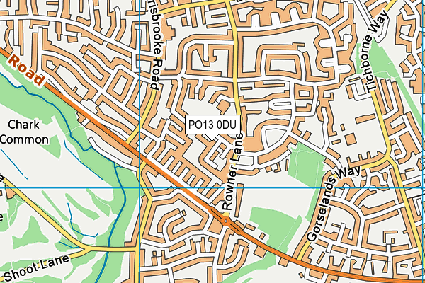 PO13 0DU map - OS VectorMap District (Ordnance Survey) PO13 0DU map - OS VectorMap District (Ordnance Survey)