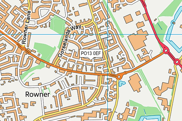 PO13 0EF map - OS VectorMap District (Ordnance Survey) PO13 0EF map - OS VectorMap District (Ordnance Survey)
