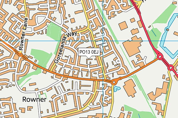 PO13 0EJ map - OS VectorMap District (Ordnance Survey) PO13 0EJ map - OS VectorMap District (Ordnance Survey)