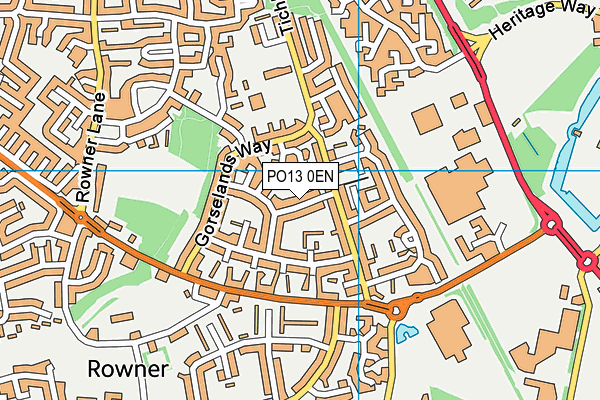 PO13 0EN map - OS VectorMap District (Ordnance Survey) PO13 0EN map - OS VectorMap District (Ordnance Survey)