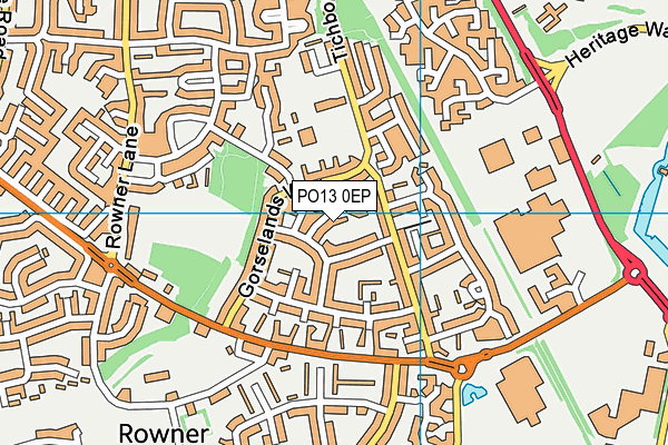 PO13 0EP map - OS VectorMap District (Ordnance Survey) PO13 0EP map - OS VectorMap District (Ordnance Survey)