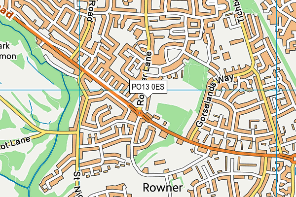PO13 0ES map - OS VectorMap District (Ordnance Survey) PO13 0ES map - OS VectorMap District (Ordnance Survey)