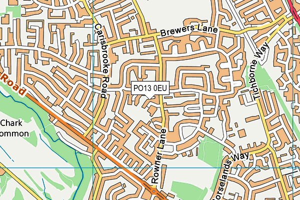 PO13 0EU map - OS VectorMap District (Ordnance Survey) PO13 0EU map - OS VectorMap District (Ordnance Survey)