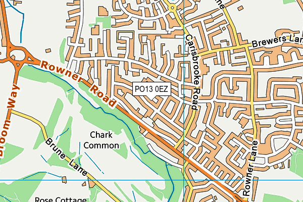 PO13 0EZ map - OS VectorMap District (Ordnance Survey) PO13 0EZ map - OS VectorMap District (Ordnance Survey)