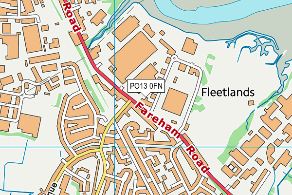 PO13 0FN map - OS VectorMap District (Ordnance Survey) PO13 0FN map - OS VectorMap District (Ordnance Survey)