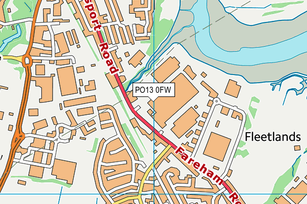 PO13 0FW map - OS VectorMap District (Ordnance Survey) PO13 0FW map - OS VectorMap District (Ordnance Survey)