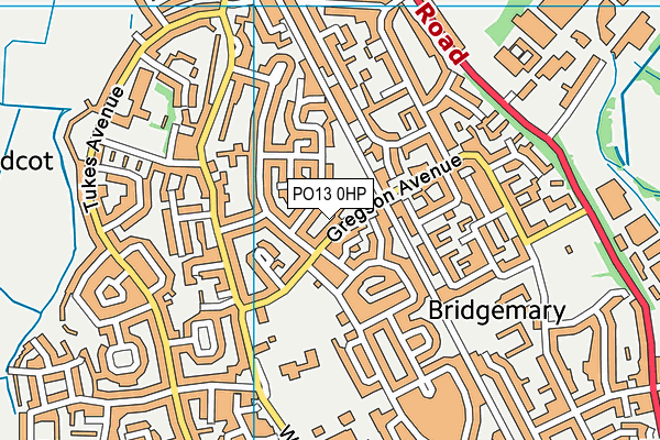 PO13 0HP map - OS VectorMap District (Ordnance Survey) PO13 0HP map - OS VectorMap District (Ordnance Survey)