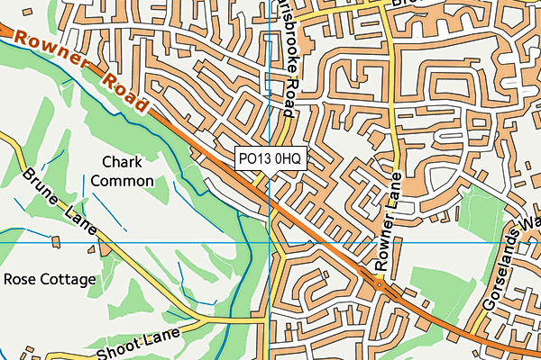PO13 0HQ map - OS VectorMap District (Ordnance Survey) PO13 0HQ map - OS VectorMap District (Ordnance Survey)