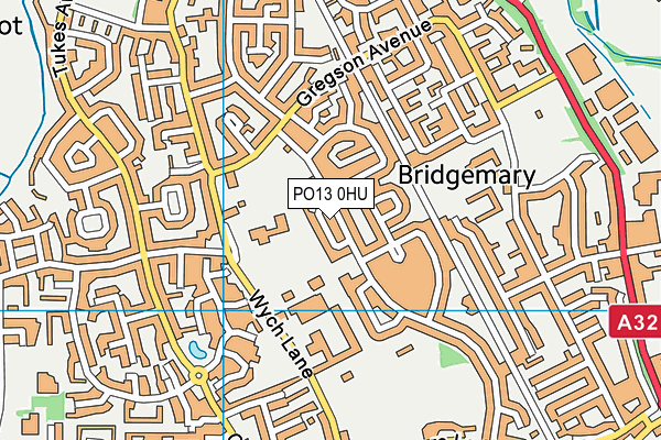PO13 0HU map - OS VectorMap District (Ordnance Survey) PO13 0HU map - OS VectorMap District (Ordnance Survey)