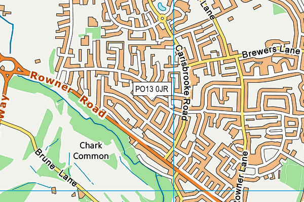 PO13 0JR map - OS VectorMap District (Ordnance Survey) PO13 0JR map - OS VectorMap District (Ordnance Survey)