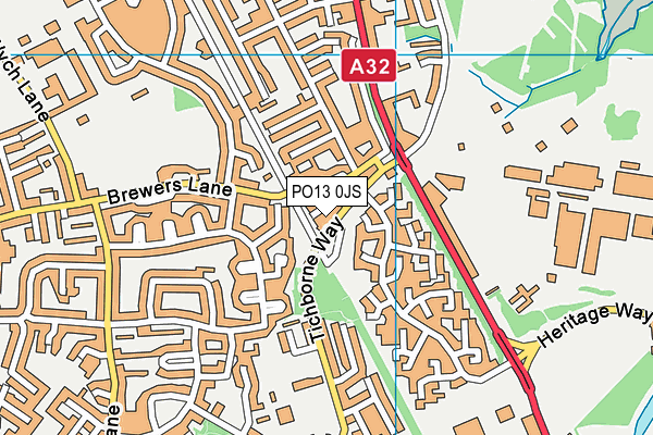 PO13 0JS map - OS VectorMap District (Ordnance Survey) PO13 0JS map - OS VectorMap District (Ordnance Survey)