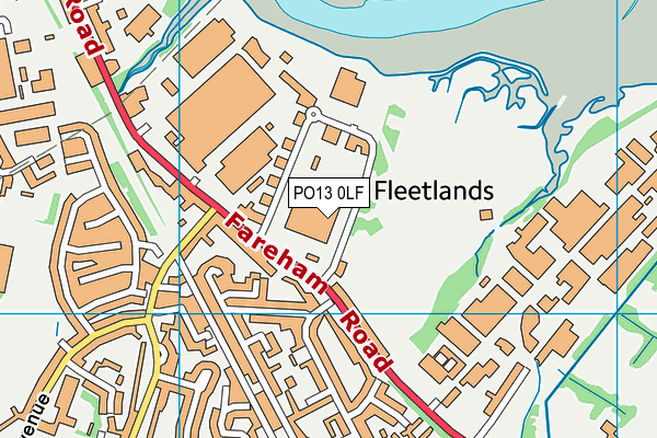 PO13 0LF map - OS VectorMap District (Ordnance Survey) PO13 0LF map - OS VectorMap District (Ordnance Survey)