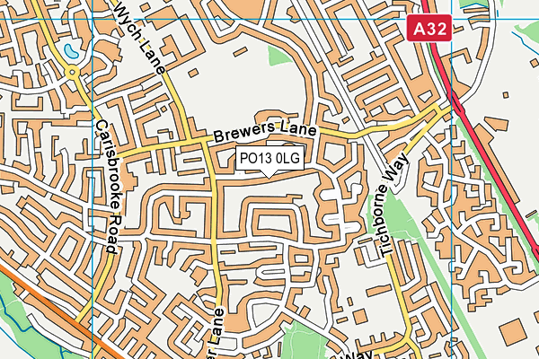 PO13 0LG map - OS VectorMap District (Ordnance Survey) PO13 0LG map - OS VectorMap District (Ordnance Survey)