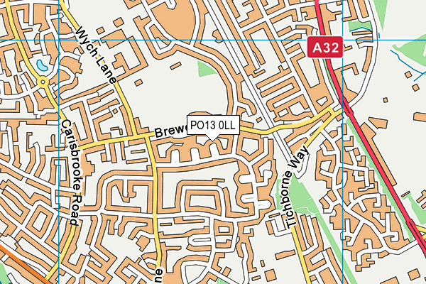 PO13 0LL map - OS VectorMap District (Ordnance Survey) PO13 0LL map - OS VectorMap District (Ordnance Survey)