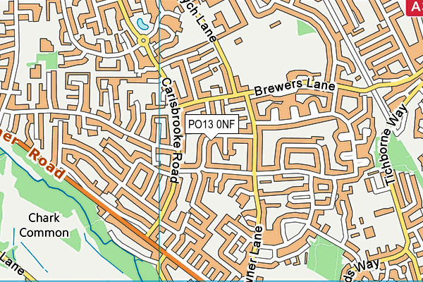 PO13 0NF map - OS VectorMap District (Ordnance Survey) PO13 0NF map - OS VectorMap District (Ordnance Survey)