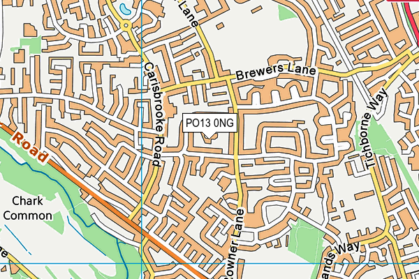 PO13 0NG map - OS VectorMap District (Ordnance Survey) PO13 0NG map - OS VectorMap District (Ordnance Survey)