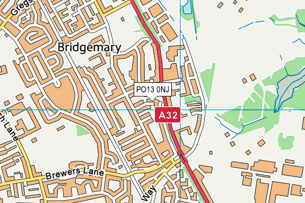 PO13 0NJ map - OS VectorMap District (Ordnance Survey) PO13 0NJ map - OS VectorMap District (Ordnance Survey)