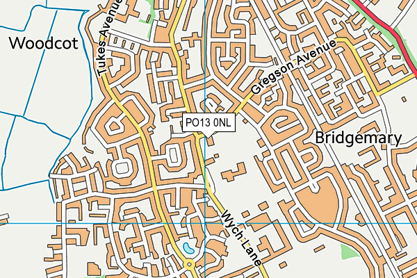 PO13 0NL map - OS VectorMap District (Ordnance Survey) PO13 0NL map - OS VectorMap District (Ordnance Survey)