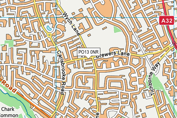 PO13 0NR map - OS VectorMap District (Ordnance Survey) PO13 0NR map - OS VectorMap District (Ordnance Survey)