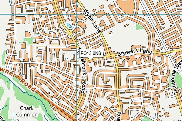 PO13 0NS map - OS VectorMap District (Ordnance Survey) PO13 0NS map - OS VectorMap District (Ordnance Survey)