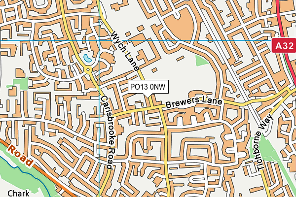 PO13 0NW map - OS VectorMap District (Ordnance Survey) PO13 0NW map - OS VectorMap District (Ordnance Survey)
