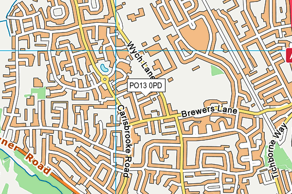 PO13 0PD map - OS VectorMap District (Ordnance Survey) PO13 0PD map - OS VectorMap District (Ordnance Survey)