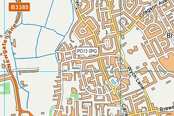 PO13 0PQ map - OS VectorMap District (Ordnance Survey) PO13 0PQ map - OS VectorMap District (Ordnance Survey)