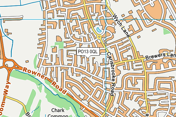 PO13 0QL map - OS VectorMap District (Ordnance Survey) PO13 0QL map - OS VectorMap District (Ordnance Survey)