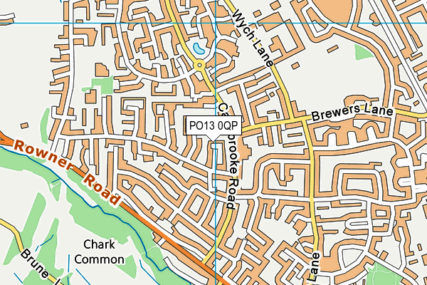 PO13 0QP map - OS VectorMap District (Ordnance Survey) PO13 0QP map - OS VectorMap District (Ordnance Survey)