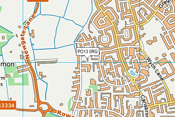PO13 0RG map - OS VectorMap District (Ordnance Survey) PO13 0RG map - OS VectorMap District (Ordnance Survey)