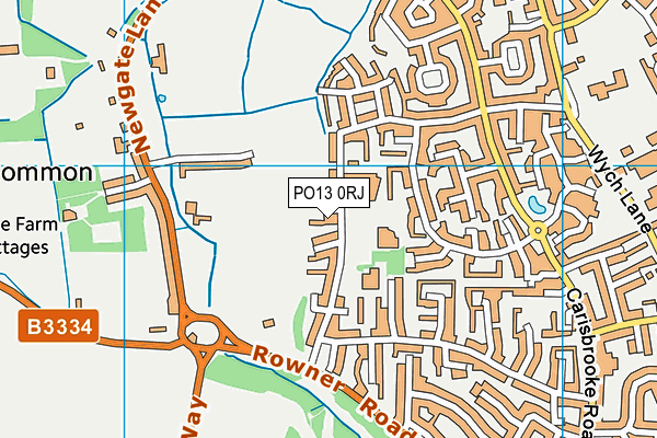 PO13 0RJ map - OS VectorMap District (Ordnance Survey) PO13 0RJ map - OS VectorMap District (Ordnance Survey)