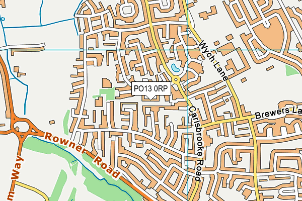 PO13 0RP map - OS VectorMap District (Ordnance Survey) PO13 0RP map - OS VectorMap District (Ordnance Survey)