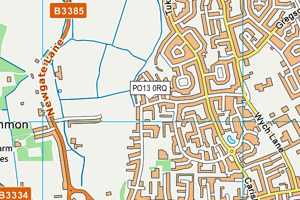 PO13 0RQ map - OS VectorMap District (Ordnance Survey) PO13 0RQ map - OS VectorMap District (Ordnance Survey)