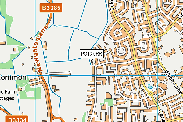 PO13 0RR map - OS VectorMap District (Ordnance Survey) PO13 0RR map - OS VectorMap District (Ordnance Survey)