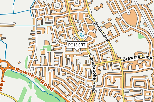 PO13 0RT map - OS VectorMap District (Ordnance Survey) PO13 0RT map - OS VectorMap District (Ordnance Survey)