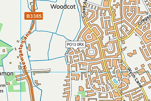 PO13 0RX map - OS VectorMap District (Ordnance Survey) PO13 0RX map - OS VectorMap District (Ordnance Survey)