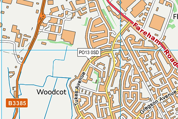 PO13 0SD map - OS VectorMap District (Ordnance Survey) PO13 0SD map - OS VectorMap District (Ordnance Survey)