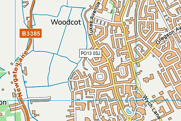 PO13 0SJ map - OS VectorMap District (Ordnance Survey) PO13 0SJ map - OS VectorMap District (Ordnance Survey)