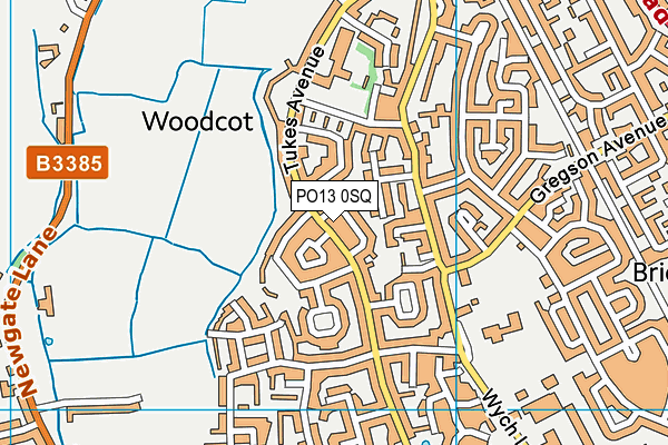 PO13 0SQ map - OS VectorMap District (Ordnance Survey) PO13 0SQ map - OS VectorMap District (Ordnance Survey)