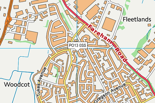 PO13 0SS map - OS VectorMap District (Ordnance Survey) PO13 0SS map - OS VectorMap District (Ordnance Survey)