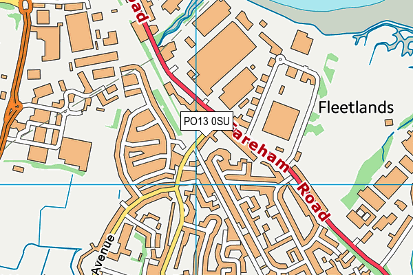 PO13 0SU map - OS VectorMap District (Ordnance Survey) PO13 0SU map - OS VectorMap District (Ordnance Survey)