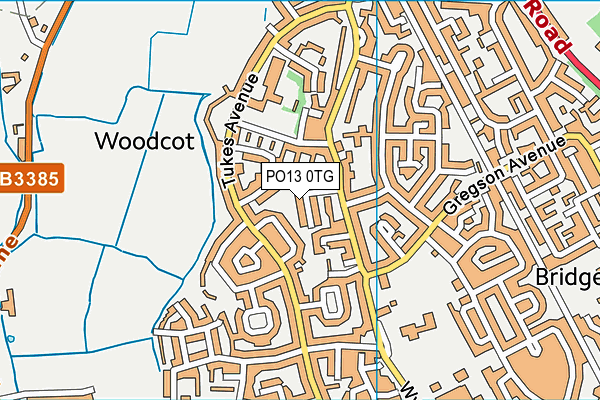 PO13 0TG map - OS VectorMap District (Ordnance Survey) PO13 0TG map - OS VectorMap District (Ordnance Survey)